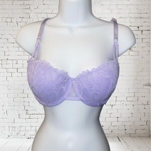 Savage X Fenty lavender Lace Balconette Bra C4